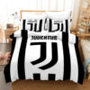 Juventus Soccer Club 3d Logo Duvet Cover Bedding Set