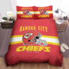 Kansas City Chiefs Nfl Team Duvet Cover Quilt Cover Pillowcase Bedding Set