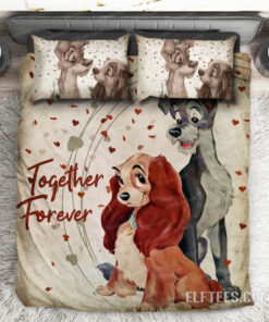 Lady And The Tramp Bedding Set Couple Duvet Cover