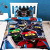 Lego Ninjago Movie Duvet Cover And Pillowcase Set