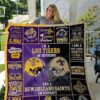 Lsu Tigers Amp New Orleans Saints Quilt Blanket