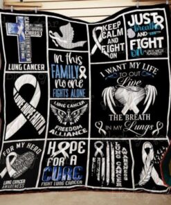 Lung Cancer Awareness Quilt Th582