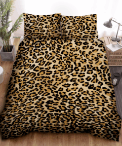 Luxury Leopard Print Bedding Set Bed Sheets Duvet Cover Bedding Sets