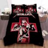 Metallica In Red Cross Sign Bed Sheet Duvet Cover Bedding Sets