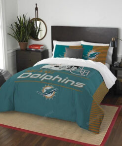Miami Dolphins Bedding Set (duvet Cover & Pillow Cases)