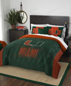 Miami Hurricanes Bedding Set (duvet Cover & Pillow Cases)
