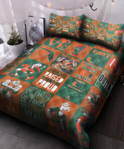 Miami Hurricanes Fan Bedding Set