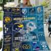 Michigan Wolverines Amp Detroit Lions Quilt Blanket