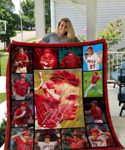 Mike Trout Quilt Blanket 01