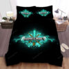 Minecraft Turquoise Logo Bed Sheets Spread Duvet Cover Bedding Sets