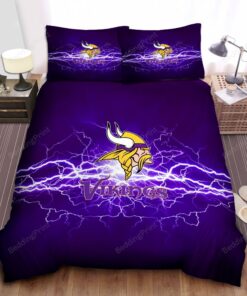 Minnesota Vikings Bed Sheets Spread Duvet Cover Bedding Set