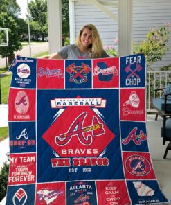 Mlb 8211 Atlanta Braves Quilt Blanket