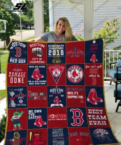 Mlb 8211 Boston Red Sox 25 Quilt Blanket