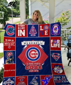 Mlb 8211 Chicago Cubs Quilt Blanket