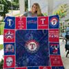 Mlb 8211 Texas Rangers Quilt Blanket 02