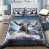 Moose In The Foggy Forest Bed Sheets Duvet Cover Bedding Sets
