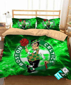 Nba Boston Celtics 2 Logo 3d Duvet Cover Bedding Sets N