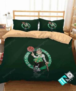 Nba Boston Celtics Logo 3d Printed Bedding Set For Fans