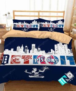Nba Detroit Pistons 2 Logo 3d Duvet Cover Bedding Sets V