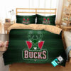 Nba Milwaukee Bucks 1 Logo 3d Duvet Cover Bedding Sets N