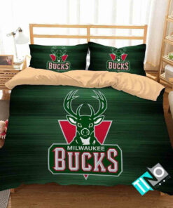 Nba Milwaukee Bucks 1 Logo 3d Duvet Cover Bedding Sets N
