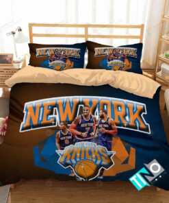 Nba New York Knicks4 Logo 3d Duvet Cover Bedding Sets N