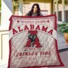 Ncaa Alabama Crimson Tide Quilt Blanket 722