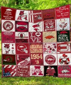 Ncaa Arkansas Razorbacks Quilt Blanket 762