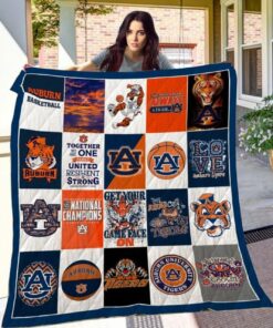 Ncaa Auburn Tigers Quilt Blanket 812