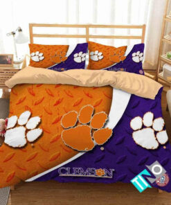 Ncaa Clemson Tigers 2 Logo N 3d Personalized Customizedbedding Sets Duvet Cover Bedroom Set Bedset Bedlinen