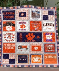 Ncaa Clemson Tigers Quilt Blanket 35