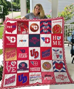 Ncaa Dayton Flyers Quilt Blanket 1162