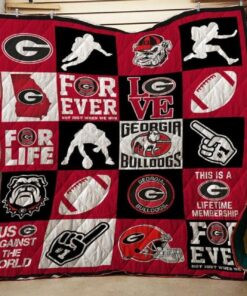 Ncaa Georgia Bulldogs Quilt Blanket 845