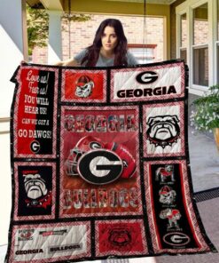Ncaa Georgia Bulldogs Quilt Blanket 878