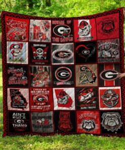 Ncaa Georgia Bulldogs Quilt Blanket 882