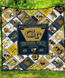 Ncaa Georgia Tech Yellow Jackets Quilt Blanket 84