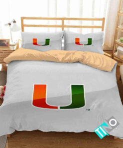Ncaa Miami Hurricanes 1 Logo V 3d Personalized Customizedbedding Sets Duvet Cover Bedroom Set Bedset Bedlinen