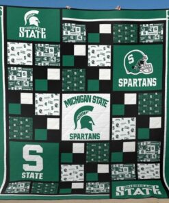 Ncaa Michigan State Spartans Quilt Blanket 468