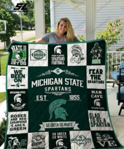 Ncaa Michigan State Spartans Quilt Blanket 469