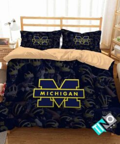 Ncaa Michigan Wolverines 1 Logo N 3d Personalized Customizedbedding Sets Duvet Cover Bedroom Set Bedset Bedlinen