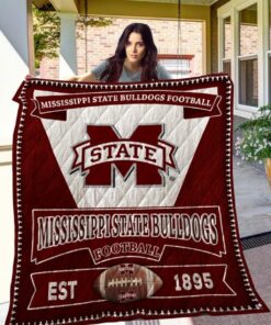 Ncaa Mississippi State Bulldogs Quilt Blanket 951