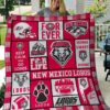 Ncaa New Mexico Lobos Quilt Blanket 1424