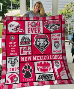 Ncaa New Mexico Lobos Quilt Blanket 1424