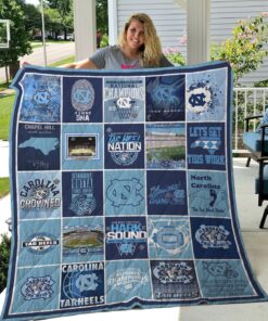 Ncaa North Carolina Tar Heels Quilt Blanket 174