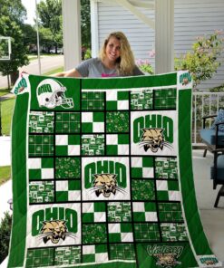 Ncaa Ohio Bobcats Quilt Blanket 1364