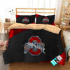 Ncaa Ohio State Buckeyes 2 Logo Duvet Cover Bedding Set