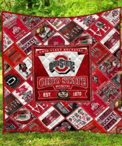 Ncaa Ohio State Buckeyes Quilt Blanket 526