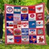 Ncaa Smu Mustangs Quilt Blanket 1107
