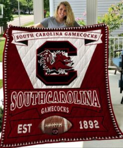 Ncaa South Carolina Gamecocks Quilt Blanket 1011