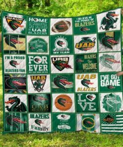 Ncaa Uab Blazers Quilt Blanket 1312